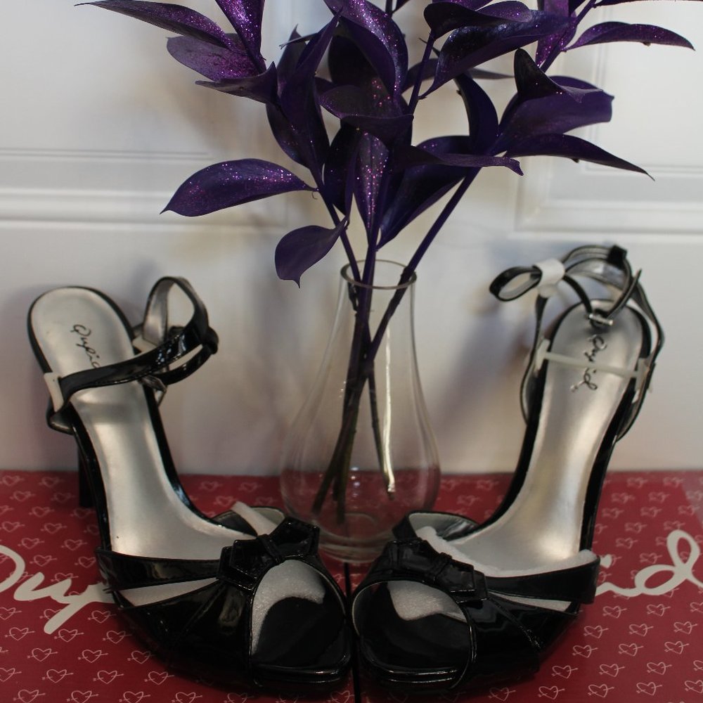 Qupid AFFAIR-08 Black High Heel Shoes - Picture 7 of 8